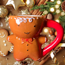 Reusable Mug - Gingerbread Man 16 oz