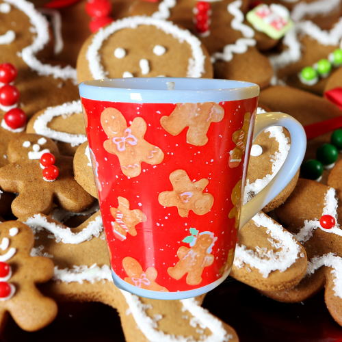 Reusable Mug - Gingerbread  10 oz