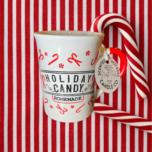 Reusable Mug - Holiday Candy Cane 10 oz