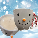 Reusable Mug - Shimmering Snowman 16 oz