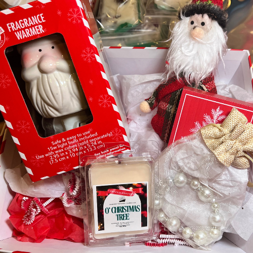 Gift Basket - Santa wax warmer gift set