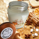 White "Give Thanks" Spiced Oat Candle - 20 oz