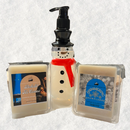 Snowman themed soap and wax melts